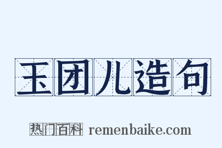 玉团儿造句是什么意思的图片